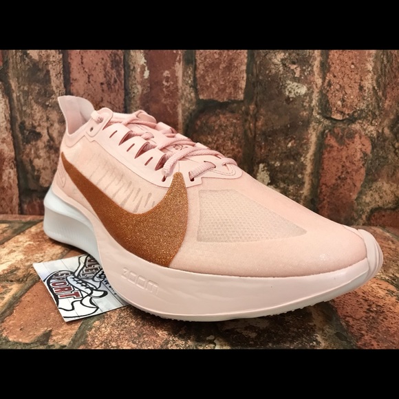 NEW Nike Zoom Gravity Running Shoes Gold Pink - Picture 8 of 8